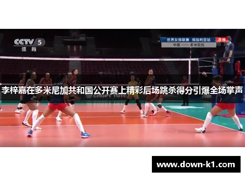 李梓嘉在多米尼加共和国公开赛上精彩后场跳杀得分引爆全场掌声 李梓嘉在多米尼加共和国公开赛上精彩后场跳杀得分引爆全场掌声