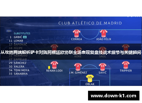 从攻防两端解析萨卡对阵阿根廷欧协联全场表现复盘技战术细节与关键瞬间 从攻防两端解析萨卡对阵阿根廷欧协联全场表现复盘技战术细节与关键瞬间